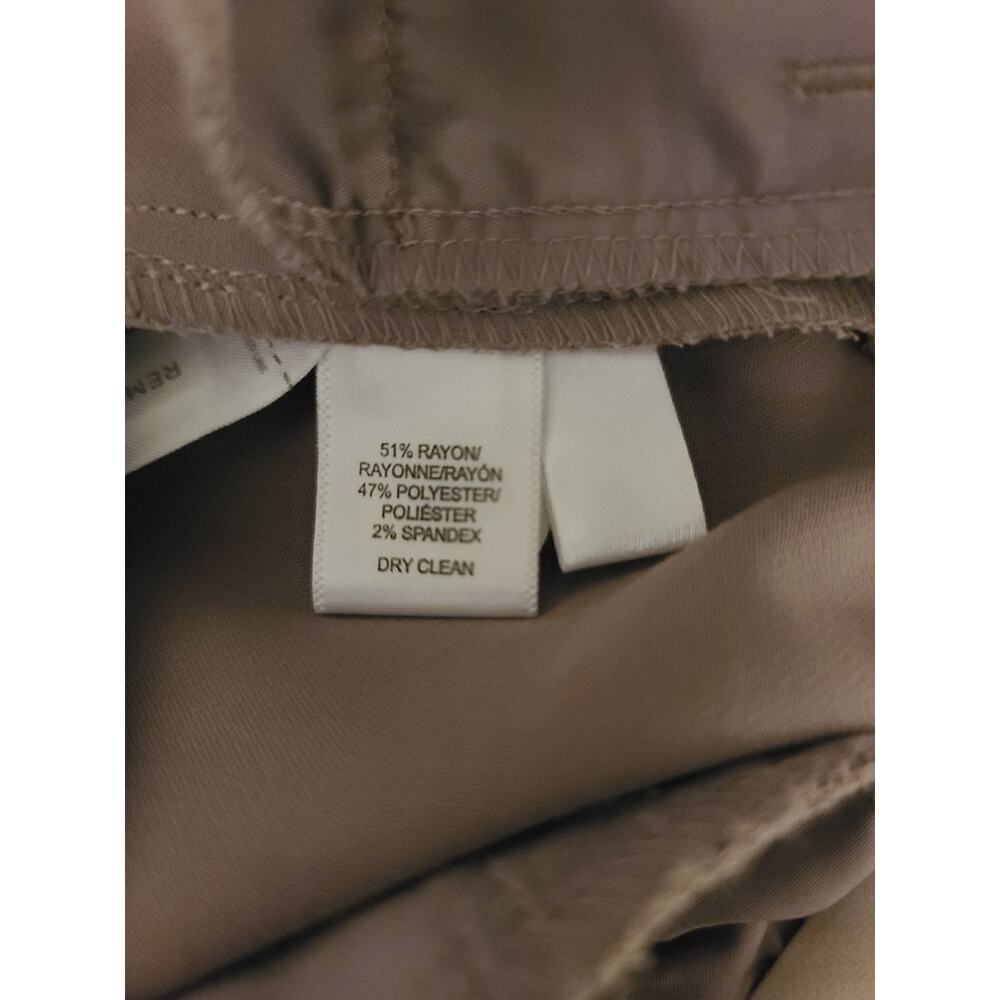 Ann Taylor Loft Zoe trouser dress pants - taupe tan khaki - 6 - Picture 5 of 5